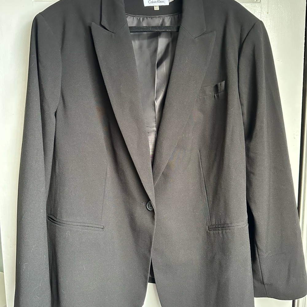Calvin Klein Women's Petite Black Blazer